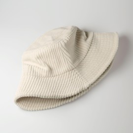 CHOK.LIDS Everyday Corduroy Bucket Hat Unisex Trendy Soft Warm Lightweight Outdoor Fisherman Fun Vacation Getaway (Ivory)