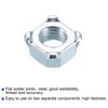 sourcing map Weld Nuts, M10-1.5 Square UNC Carbon Steel Machine