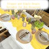 4 Pack Lemon Yellow Cheesecloth Table Runner 20 x 120
