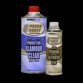Speedokote Production Glamour Clear Coat , 2.1 voc Quart Kit w/Slow Act., SS-1210-Q/1290