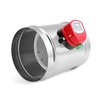 Aulmscn 6" Motorized Duct Damper,Adjustable Volume Damper, Stainless Steel Backdraft