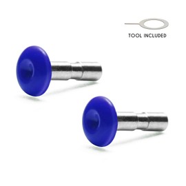Mryok - Pin de acero inoxidable de repuesto para anteojos de sol Oakley, Azul, Talla unica
