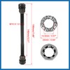A ABSOPRO 1 Set 9.5mm Bike Rear Solid Axle with