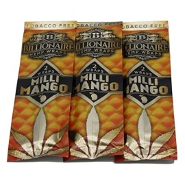 Billionaire Wraps Milli Mango Flavor (3 Pouches, 2 Wraps Each)