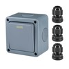 SuperInk Waterproof Outdoor 1-Gang 2-Way Light Switched,1Pack Single Weatherproof Light