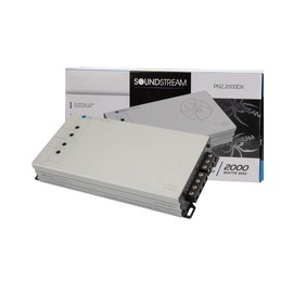 Soundstream Picasso Nano PN2.2000DX, Compact 2Ch Car Stereo Amplifier, 2000W Peak Power Voice or Sub Amp, 2 Channel Stereo Amp for Speakers or Subwoofers