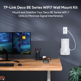 XLTTYWL Deco WiFi 7 Wall Mount, Deco BE65-5G/BE75/BE85/BE95/BE17000/BE22000/BE33000 Router Mount for TP Decos 7 Tri-Band WiFi 7 Mesh System (White, 2 Pack)