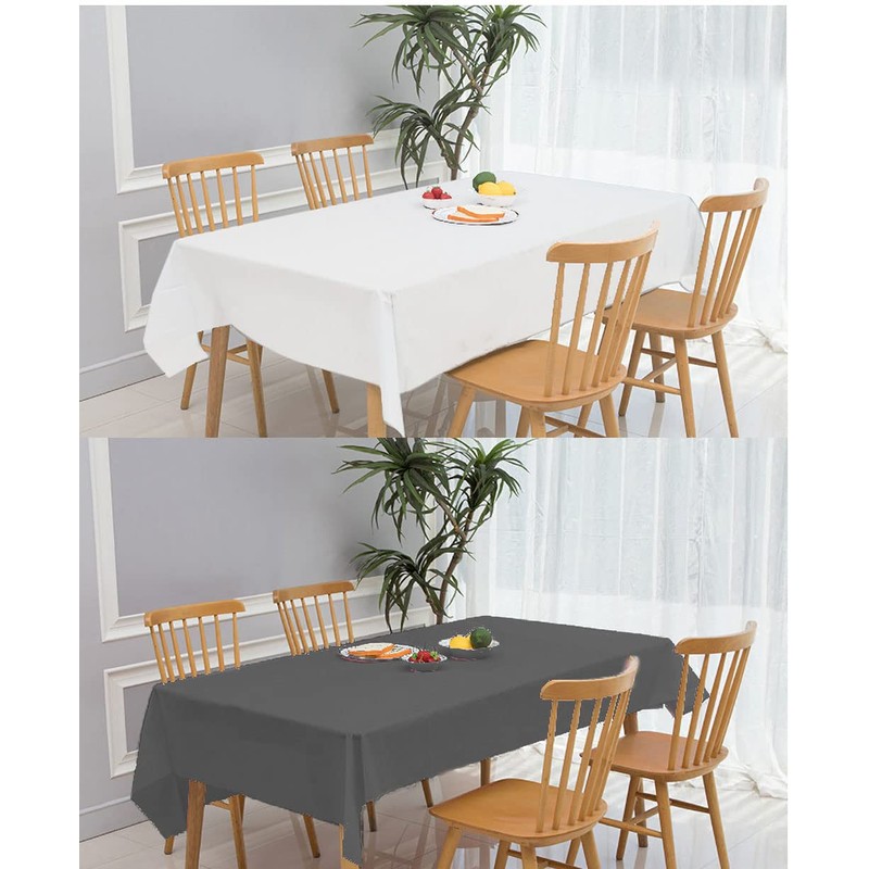 ZeriTlolen 6 Packs White Table Cloth Party | 54x108 inch