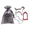 R&M International Dog 3-Piece Cookie Cutter Set in Organza Gift