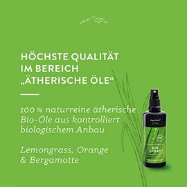 Allg?uQuelle Naturprodukte Allg?uQuelle? BIO-Airspray - Vergleichs-Sieger 2022 - mit 100% Bio-?le Allg?uer Erfrischung Lemongrass Orange Bergamotte (100ml). Natrlicher BIO-Raumduft m. ?therische ?le. BIO-Raumspray naturrein.