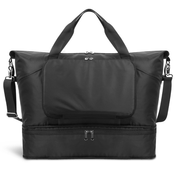 ctwcum Travel Bag – Foldable, Expandable Nylon Carry-On with Shoe