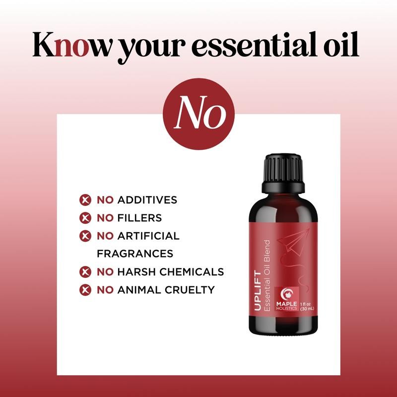 Maple Holistics Uplift Essential Oil Blend for Home and Diffuser