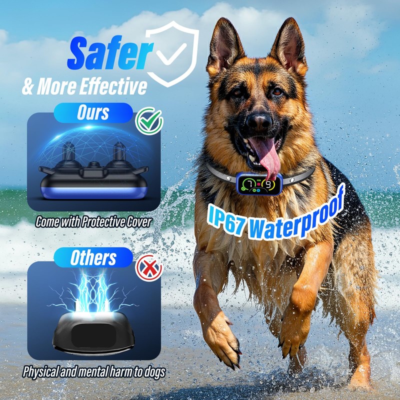 Dog Bark Collar, Smart Barking Collar with 4 Modes, 7