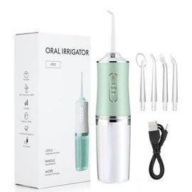 Water-Flosser-Teeth-Cleaner, Rechargeable - (Green)
