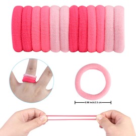 Zingso Baby Hair Scrunchies Girls 100 Pieces Mini Soft Nylon Hair Bows Hair Bands Girls Children Hair Scrunchies Girls Hair Ties Small Hair Bobbles for Small Girls Ample Choice of Colours