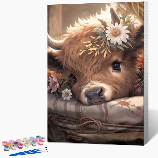 Fountor Framed Paint by Numbers Kit for Adults Beginner &