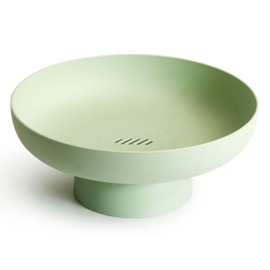 NUTRIUPS Fruit Bowls for The Kitchen Plastic Green Fruit Basket Decorative Fruit Bowl