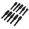 Gasea 10pcs 1/4" Shank Rotary File Drill Bits Wood Carving