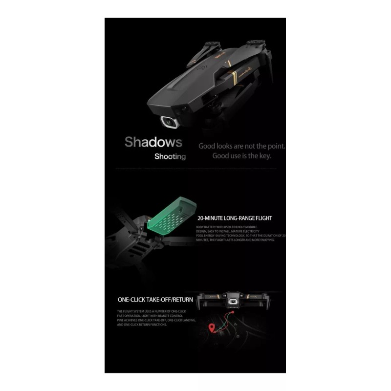 RICHIE Drone V4 Richie Plegable 1080p Hd Sensor De Gravedad