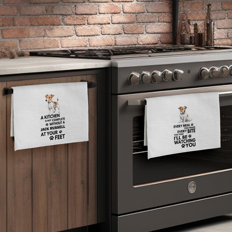 Qeheb Jack Russell Terrier Kitchen Towels, Every Meal You Make