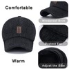 Winter for Men Outdoor Hat, Adjustable Warm Sport Golf Baseball