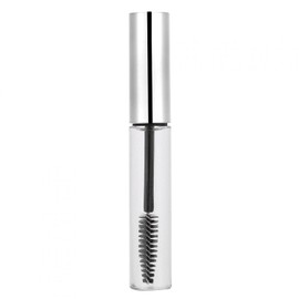 Tubo de rímel vacío con varilla de pestañas, 5 colores Tubo de rímel vacío de 10 ml con varilla de pestañas Botella de contenedor de rímel vacía Botella de crecimiento de pestañas (tapa plateada)