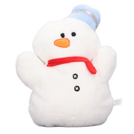 Snowman Plush Toy Soft Skin Friendly Washable Stuffed Snowman Doll Pillow Cushion for Christmas Festival Gift 45cm