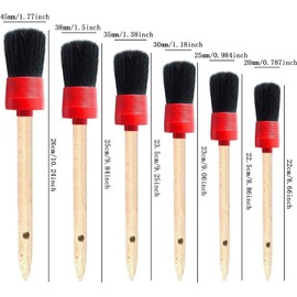Cepillos para Detallar de Automóviles del Jabalí Natural, 11 Piezas Cepillo de Limpieza Automotriz, Cepillos para Detallar Coche, Cepillos Detallado Automotriz, Cepillos para Limpiar
