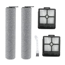 Piezas de repuesto para Dreametech H12 Pro / H12 Dual Inalámbrico Wet Dry Vacuum Incluye 2 cepillo para polvo de rodillo, 2 accesorios de filtro