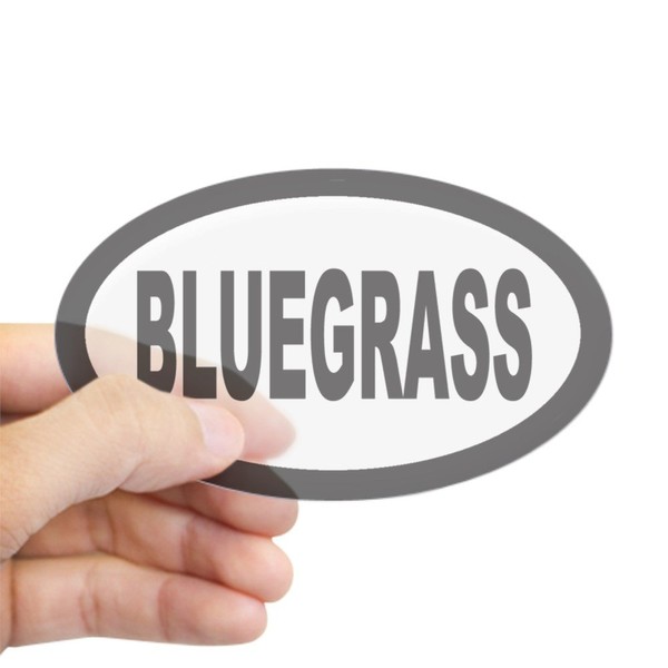 CafePress Bluegrass Oval Sticker Oval Bumper Sticker, Euro Oval Car