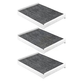 PUR Cabin Air Filter (3 Pack) Replacement For Ford F-150 F-350 Super Duty F-250 Expedition Lightning Lincoln Navigator F-450 F-550 F-650 F-750 F-600 F-53 Motorhome Chassis F-59 Commercial Stripped