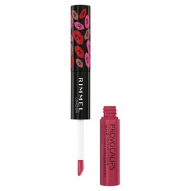 Rimmel London Provocalips 16hr Kiss-Proof Lip Color - Two-Step Liquid Lipstick to Lock in Color and Shine - 210 Flirty Fling, .14 fl.oz.