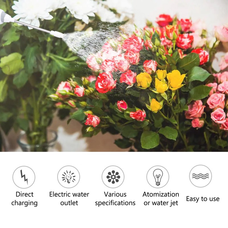 Electric Watering Can Rechargeable Hand Held Automatic Spray Bottle with
