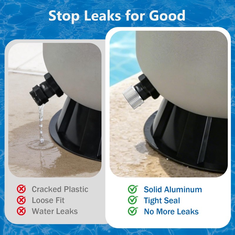 SX180HG Pool Sand Filter Drain Cap with Gasket – Thick