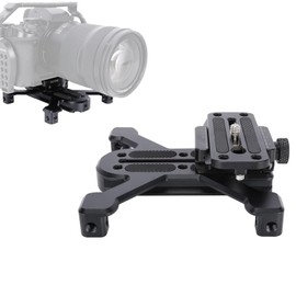NICEYRIG Quick Release Plate Combination for ARCA-Style, with Quick Release Clamp, Four-Feet Stand Support & Additional Dovetail Plates for Tripod/Ground/Stabilizer Shooting Switch - 570