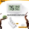 Bearded Dragon Accessories, 2 PCS Rectangle Reptile Thermometer and Humidity