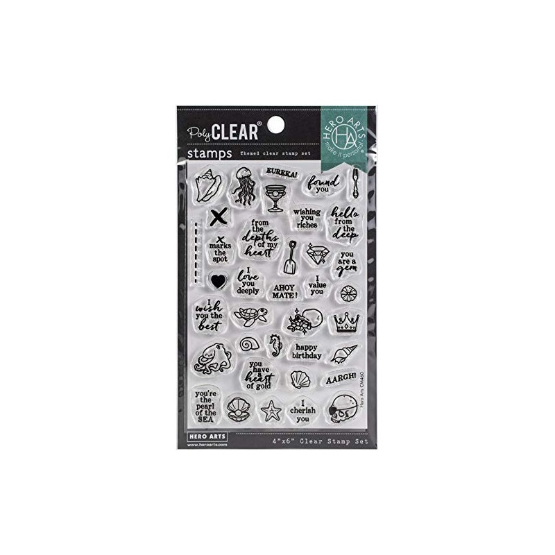 Hero Arts Clear STMP, Deep Sea Messages