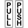 1x Push - 1x Pull - Door Sticker Sign/Sticker Holder
