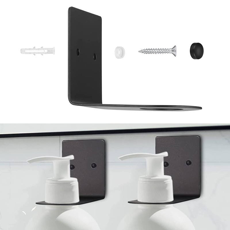 Mifrsnu 2 Pcs Soap Bottle Dispenser Holders, Wall Mounted Soap