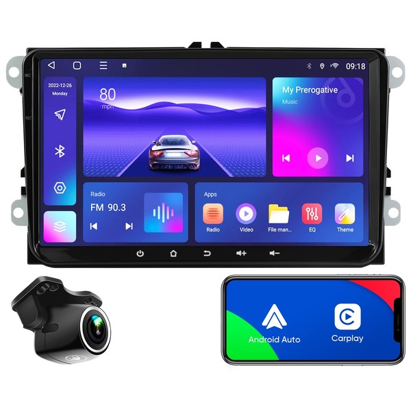 9 inch Car Stereo Radio for Volkswagen/SEAT/Skoda Android 12 Car