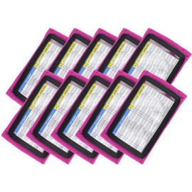 Sports Unlimited Adult Triple Wrist Coach (10 Pack) for Football, Baseball, All Sports - Color Pink