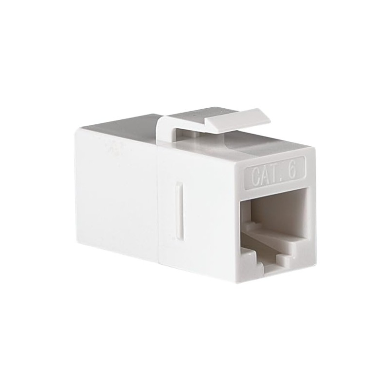 Cat5/Cat6 In-Line White Coupler