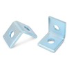 QWORK 20 Pack 2 Hole L-Shaped Connector Bracket - Compatible