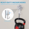 Lvingmax Suction Cup Hooks, Clear Shower Suction Hooks, Heavy Duty