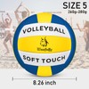 Wuzfully Volleyballs Soft Touch Indoor Outdoor Beach Volleyballs for Indoor