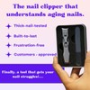 LuxGrip German Nail Clipper for Thick, Ingrown Nails. Wide Open