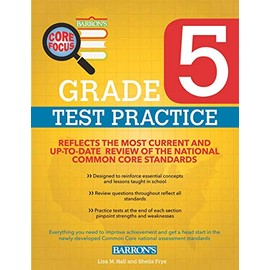 Barron's Core Focus: Grade 5 Test Practice for Common Core