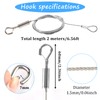 10 Pack Adjustable Picture Hanging Kit 6.6FT Heavy Duty Stainless