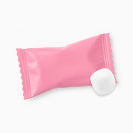 KIDU Pantry Pink Buttermints - Individually Wrapped Mints - 13 oz Resealable Bag (Approx. 125 Buttermints) - Festive Party Favors for Guests Bulk 100 - Butter Mints Individually Wrapped - Perfect for 4th of July, Veterans Day, Memorial Day, Weddings