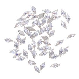 Gatuida 50pcs Flat Back Rhinestone Nail Art Charms Dazzling Crystal Mini Kawaii Decorations for Women Cubic Zirconia Stones for Unique Nail Designs